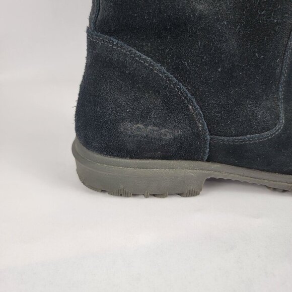 Bogs Womens 9 Waterproof Durafresh Black Pull On Ankle Bootie Rain Boots Comfort - Picture 2 of 13